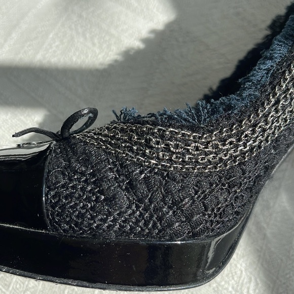 Chanel tweed and patent heels size 40 - Picture 6 of 9